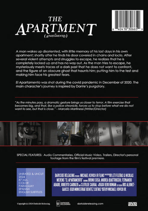 El Apartamento (MOD) (DVD Movie) - back cover art