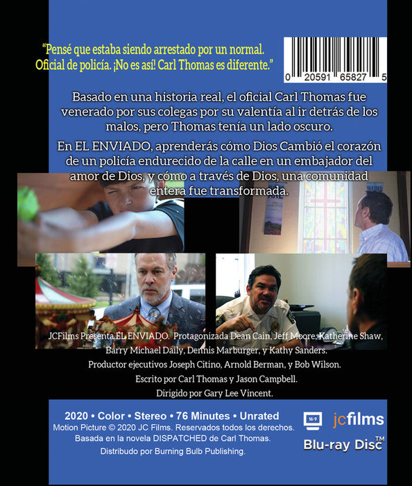 El Enviado (MOD) (BluRay Movie) - back cover art