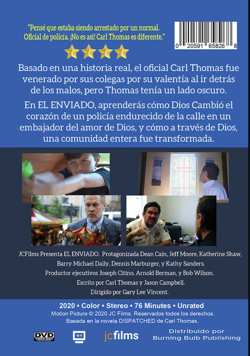 El Enviado (MOD) (DVD Movie) - back cover art