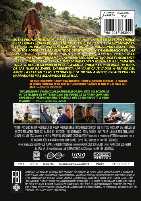 El Gigante de Es Vedra y Otras Leyendas (MOD) (DVD Movie) - back cover art