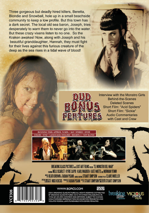 El Monstro Del Mar! (MOD) (DVD Movie) - back cover art