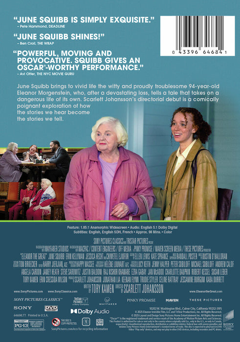 Eleanor The Great (MOD) (DVD Movie) - back cover art