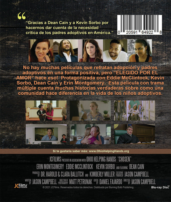 Elegido Por El Amor (MOD) (BluRay Movie) - back cover art