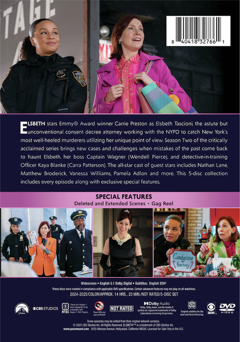 Elsbeth: Season Two (MOD) (DVD Movie) - back cover art