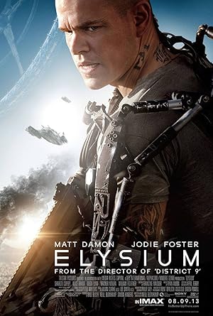 Elysium Blu-ray - movie cover art