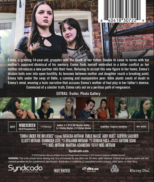Emma Under The Influence (MOD) (BluRay Movie) - back cover art