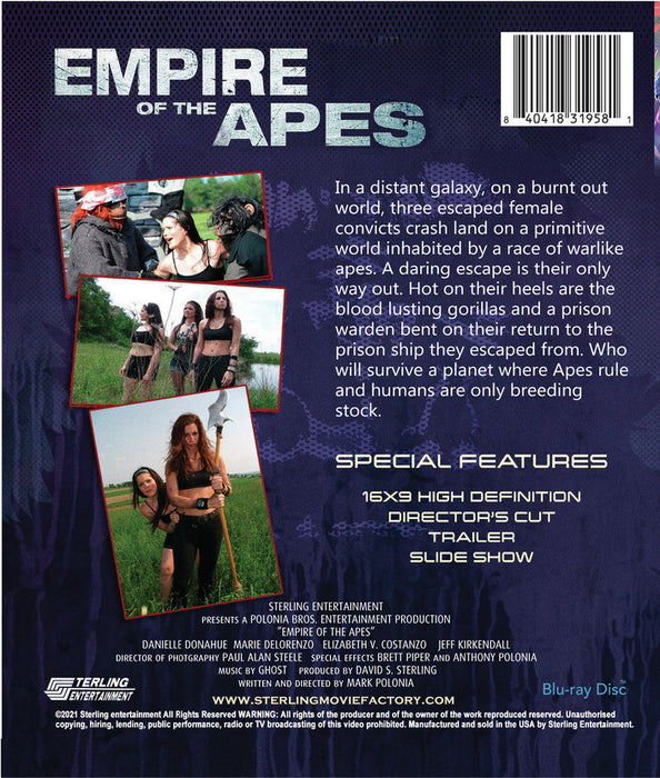 Empire of the Apes (MOD) (BluRay Movie) - back cover art