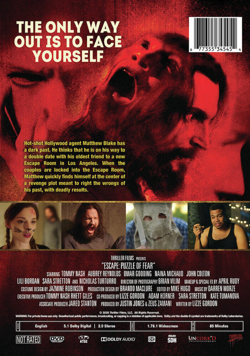 Escape: Puzzle of Fear (MOD) (DVD Movie) - back cover art