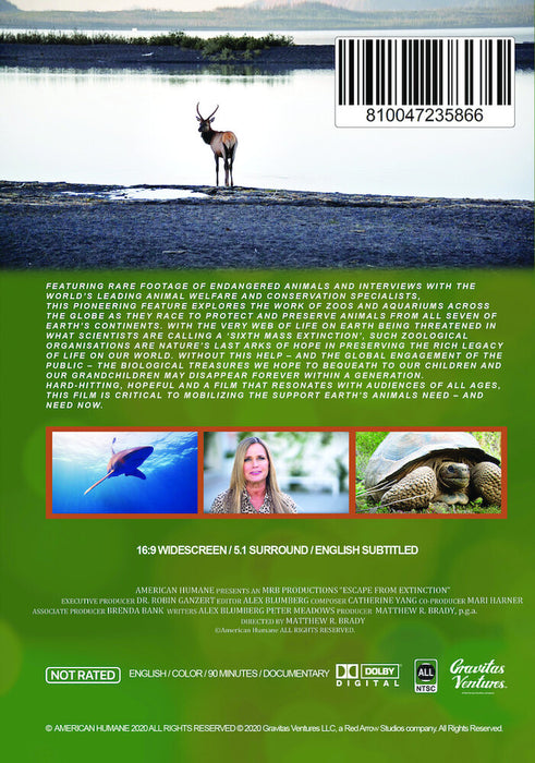 Escape from Extinction (MOD) (DVD Movie) - back cover art