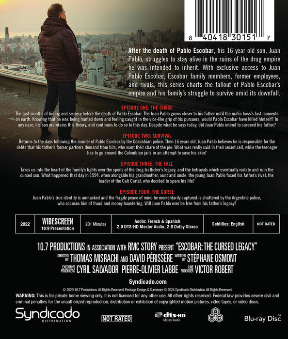 Escobar: The Cursed Legacy - The Complete Series (MOD) (BluRay Movie) - back cover art