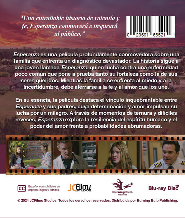 Esperanza (MOD) (BluRay Movie) - back cover art