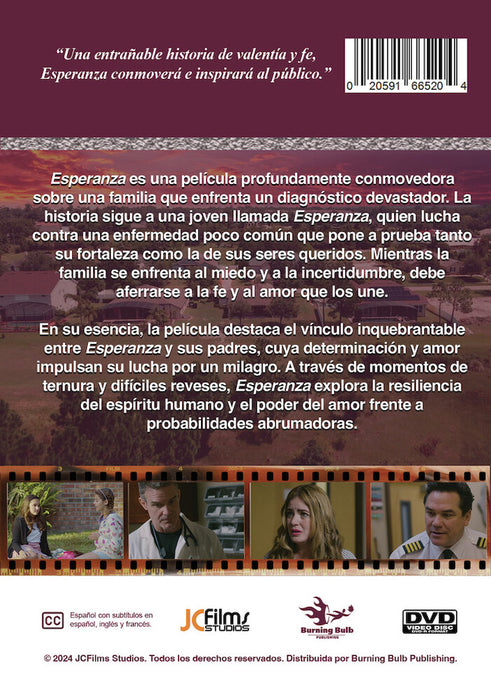 Esperanza (MOD) (DVD Movie) - back cover art
