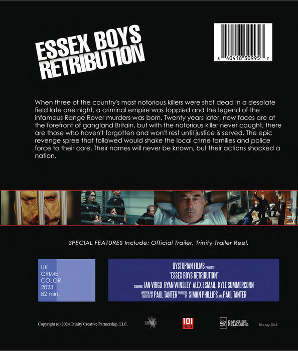 Essex Boys Retribution (MOD) (BluRay Movie) - back cover art