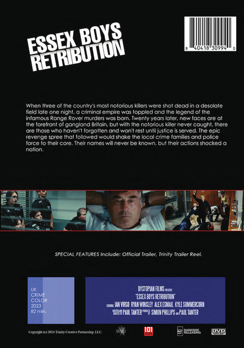 Essex Boys Retribution (MOD) (DVD Movie) - back cover art