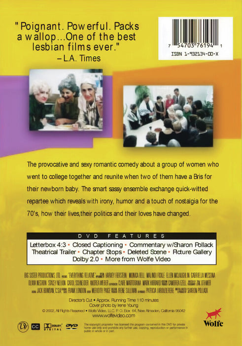 Everything Relative (MOD) (DVD Movie) - back cover art