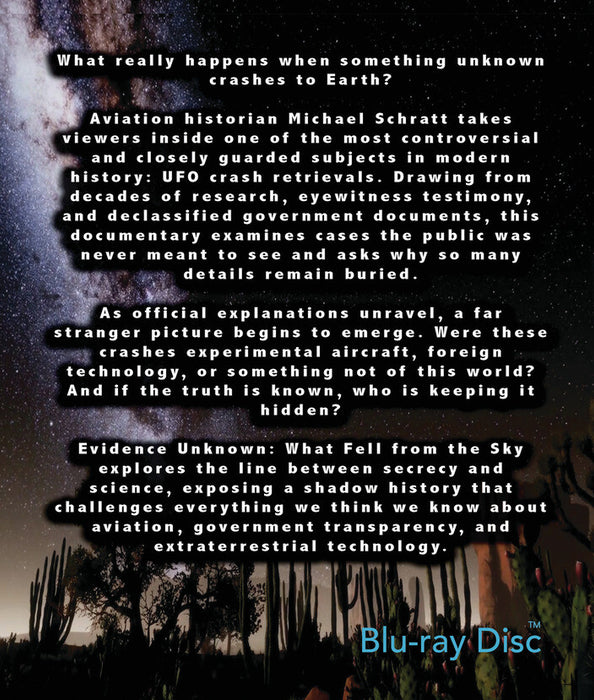 Evidence Unknown (MOD) (BluRay Movie) - back cover art