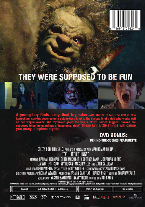 Evil Little Things (MOD) (DVD Movie) - back cover art