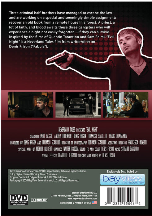 Evil Night (MOD) (DVD Movie) - back cover art