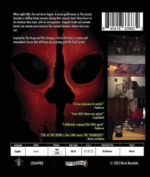 Evil at the Door (MOD) (BluRay Movie) - back cover art