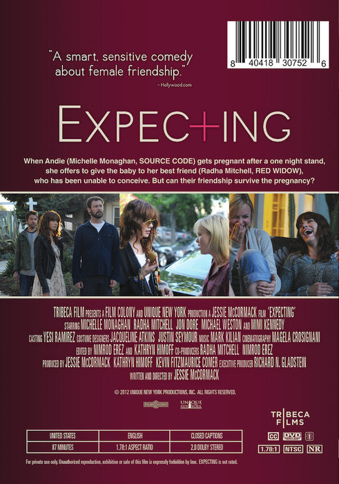 Expecting (MOD) (DVD Movie) - back cover art