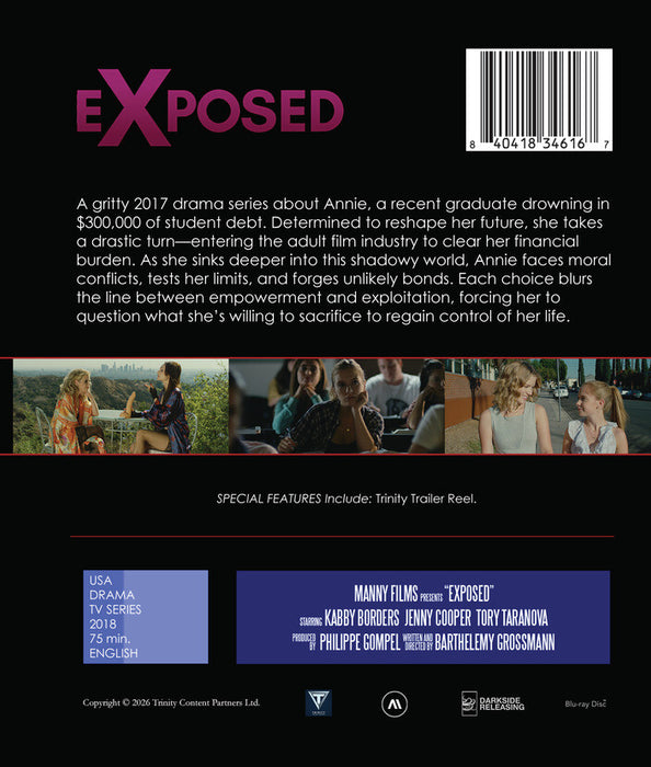 Exposed (MOD) (BluRay Movie) - back cover art