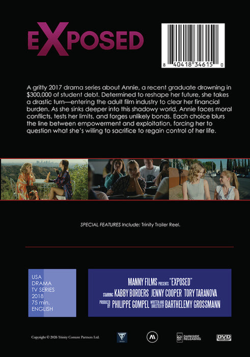 Exposed (MOD) (DVD Movie) - back cover art