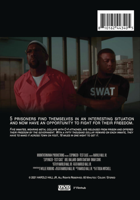 Expunged: Test Case (MOD) (DVD Movie) - back cover art