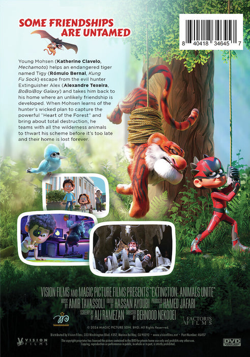 Extinction: Animals Unite! (MOD) (DVD Movie) - back cover art