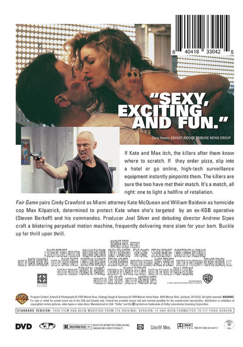 Fair Game (MOD) (DVD Movie) - back cover art