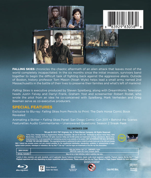 Falling Skies: The Complete First Season (MOD) (BluRay Movie) - back cover art