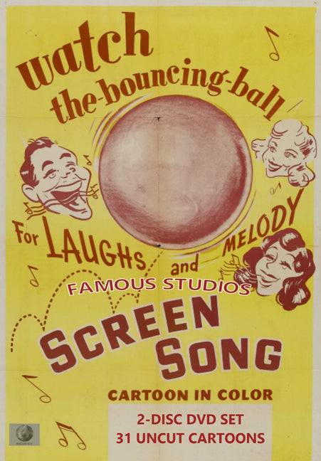Famous Studios Screen Songs Classic Cartoon Collection 2-Disc DVD Set (MOD) (DVD Movie) - movie cover art