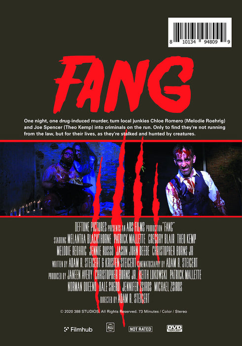 Fang (MOD) (DVD Movie) - back cover art