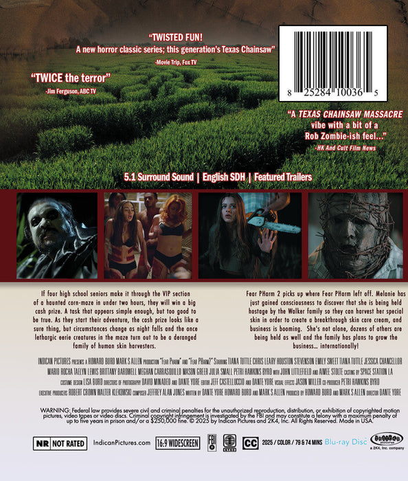 Fear Pharm Double Pack (MOD) (BluRay Movie) - back cover art