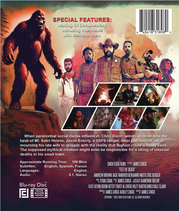 Feet of Death (MOD) (BluRay Movie) - back cover art
