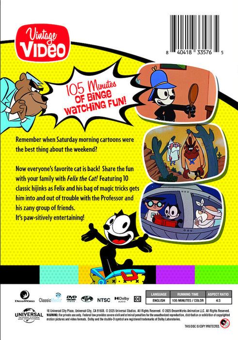 Felix the Cat: Mischief and Mayhem (MOD) (DVD Movie) - back cover art