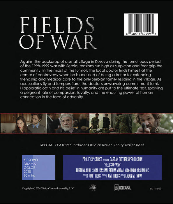 Fields of War (MOD) (BluRay Movie) - back cover art