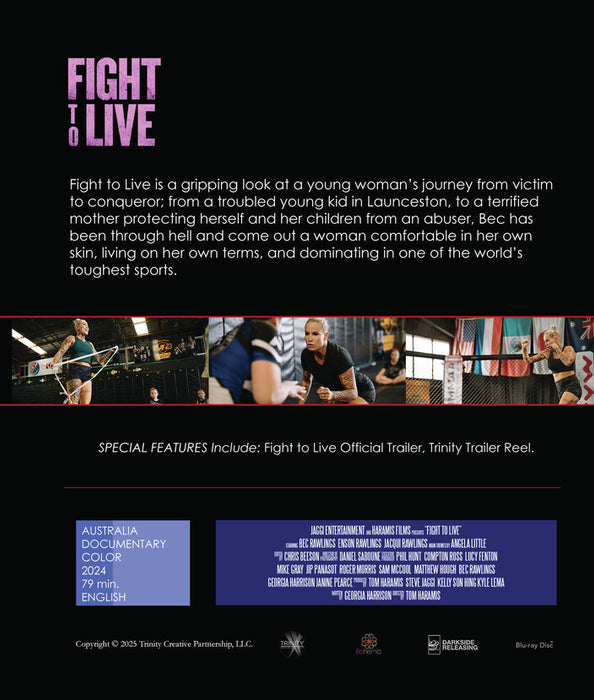 Fight to Live (MOD) (BluRay Movie) - back cover art