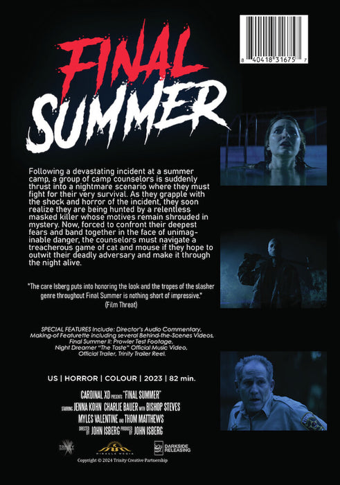 Final Summer (MOD) (DVD Movie) - back cover art