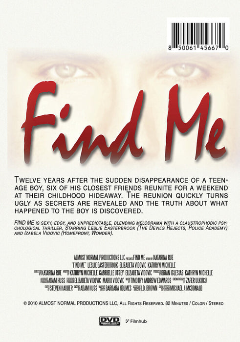 Find Me (MOD) (DVD Movie) - back cover art