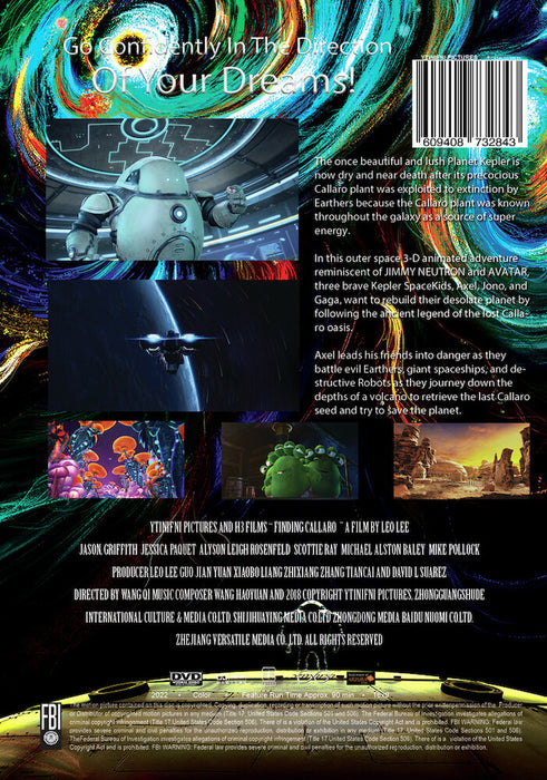 Finding Callaro (MOD) (DVD Movie) - back cover art