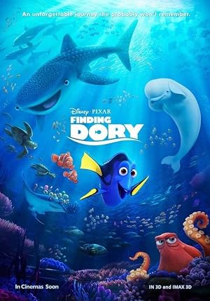 Finding Dory Blu-ray - movie cover art
