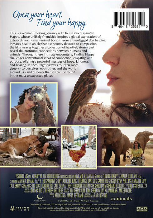 Finding Happy (MOD) (DVD Movie) - back cover art