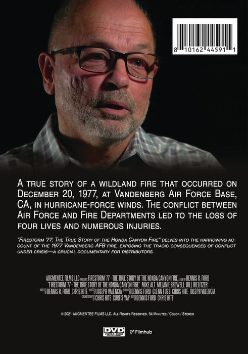 Firestorm '77: The True Story of the Honda Canyon Fire (MOD) (DVD Movie) - back cover art