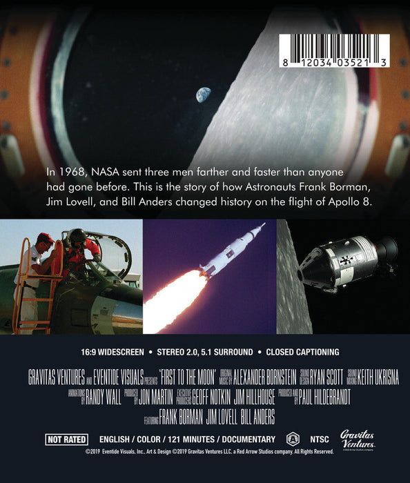 First To The Moon (MOD) (BluRay Movie) - back cover art