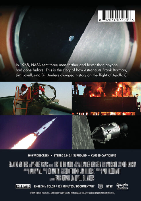 First To The Moon (MOD) (DVD Movie) - back cover art