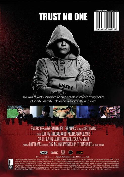 Five Pillars (MOD) (DVD Movie) - back cover art