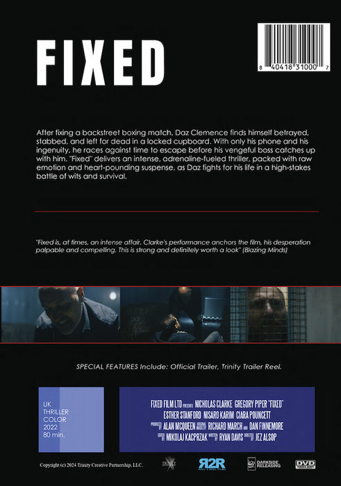 Fixed (MOD) (DVD Movie) - back cover art