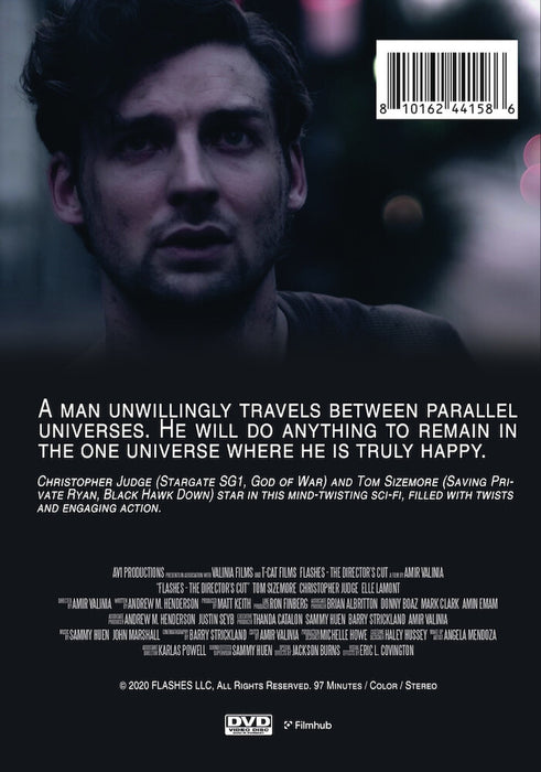 Flashes: The Director's Cut (MOD) (DVD Movie) - back cover art