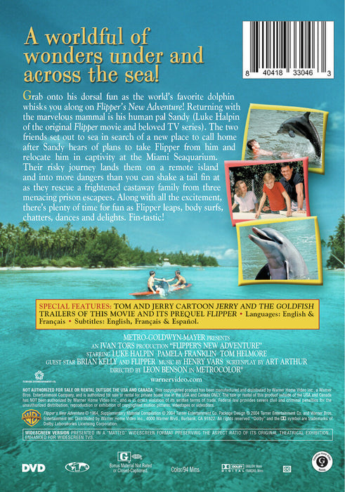 Flipper's New Adventure (MOD) (DVD Movie) - back cover art