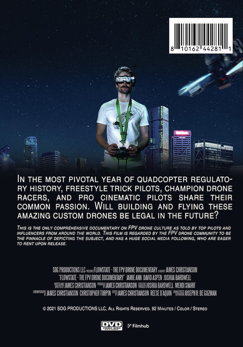 Flowstate: The FPV Drone Documentary (MOD) (DVD Movie) - back cover art